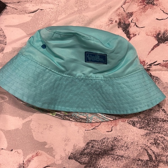 reversible dinosaur and blue swim bucket hat - Picture 2 of 3